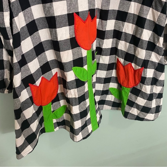 Boyko Tulip Black and White Checkered Mini Dress - Picture 3 of 7